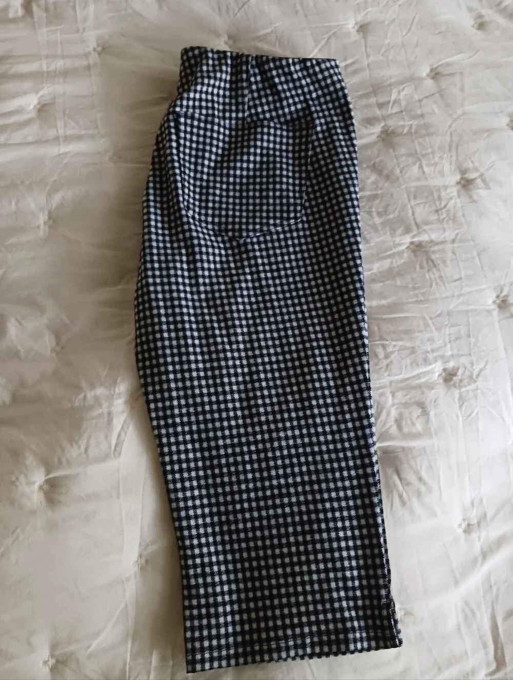 American Eagle Outfitters Black and White Gingham Pants - Picture 3 of 4